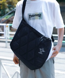 THRASHER（スラッシャー）の「QUILTING Shoulder Bag/スラッシャーノートパソコン収納可能キルティングデザインショルダーバッグ（ショルダーバッグ）」