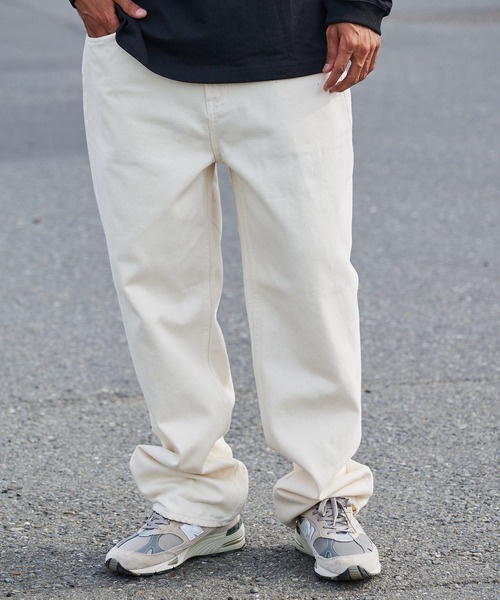 FIRST DOWN(ファーストダウン)の「バギーフィット ジーンズ(デニムパンツ・メンズ・キナリ/インディゴブルー/ブラック・L/M/XL)」の2枚目の写真