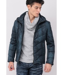 Tornado Mart ダークブルー ダウン ジャケット フード付き TORNADO MART（トルネードマート） ブルゾン アウター TORNADO MART