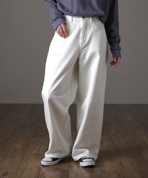 ダボ×スッキリデニム（デニムパンツ）｜HUG.U（ハグユー）の