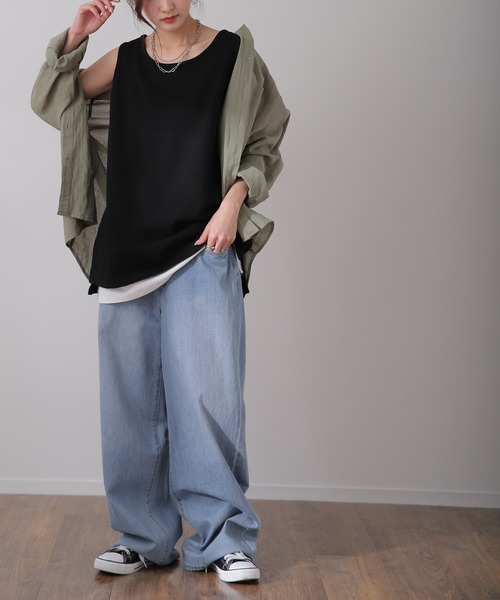 セール】ダボ×スッキリデニム（デニムパンツ）｜HUG.U（ハグユー）の