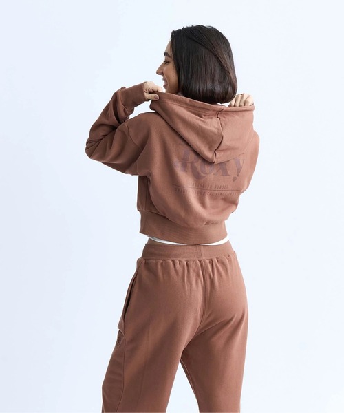 ROXY（ロキシー）の「BORN TO BE ROXY/ロキシーバックプリントジップアップパーカー・フーディー（パーカー・レディース・ブラック/ブラウン/グレー・MEDIUM/LARGE/SMALL）」の16枚目の写真