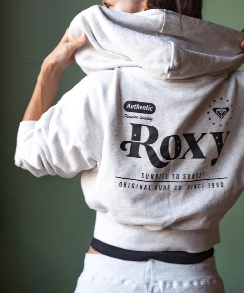 ROXY（ロキシー）の「BORN TO BE ROXY/ロキシーバックプリントジップアップパーカー・フーディー（パーカー・レディース・ブラック/ブラウン/グレー・MEDIUM/LARGE/SMALL）」の21枚目の写真