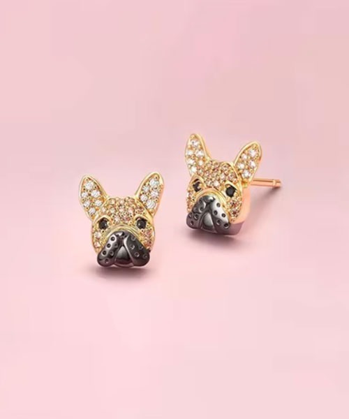 Mayree（メイリー）の「【float】ジュエリー ドッグフェイス モチーフ ピアス【11パターン展開】（ピアス（両耳用）・レディース・その他6/その他4/その他7/その他9/その他1/その他2/その他3/その他5/その他11/その他8/その他10・FREE）」の2枚目の写真