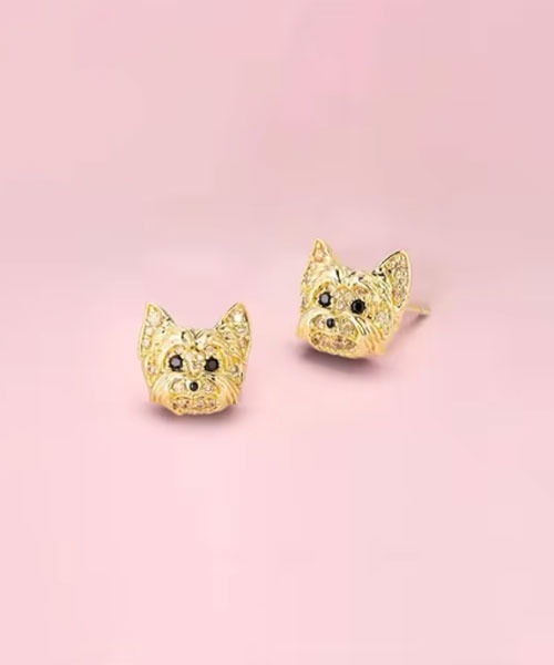 Mayree（メイリー）の「【float】ジュエリー ドッグフェイス モチーフ ピアス【11パターン展開】（ピアス（両耳用）・レディース・その他6/その他4/その他7/その他9/その他1/その他2/その他3/その他5/その他11/その他8/その他10・FREE）」の6枚目の写真