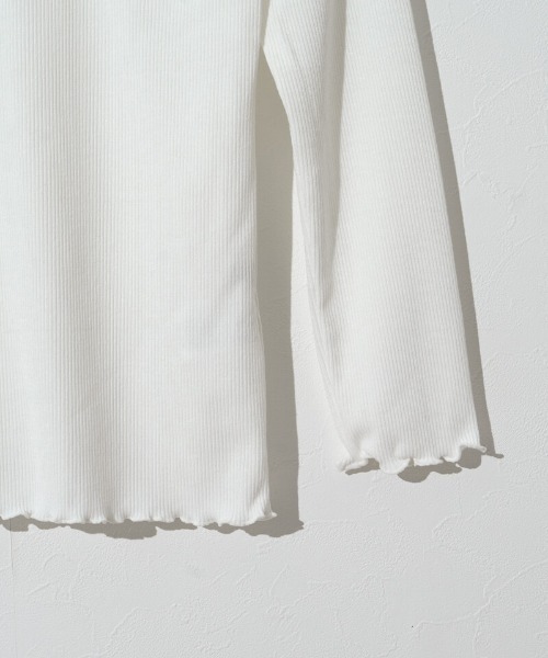 flower（フラワー）の「ショルダーリボンロングスリーブ（Tシャツ/カットソー・レディース・ホワイト/ブラウン・FREE）」の10枚目の写真