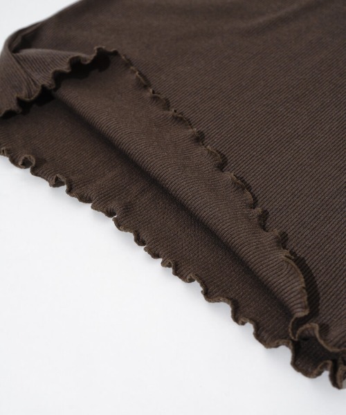 flower（フラワー）の「ショルダーリボンロングスリーブ（Tシャツ/カットソー・レディース・ホワイト/ブラウン・FREE）」の19枚目の写真