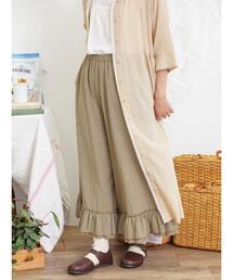Samansa Mos2 | 裾2段フリルギャザーパンツ(その他パンツ)