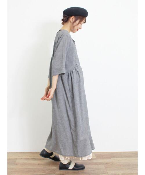 Samansa Mos2（サマンサ モスモス）の「裾2段フリルギャザーパンツ