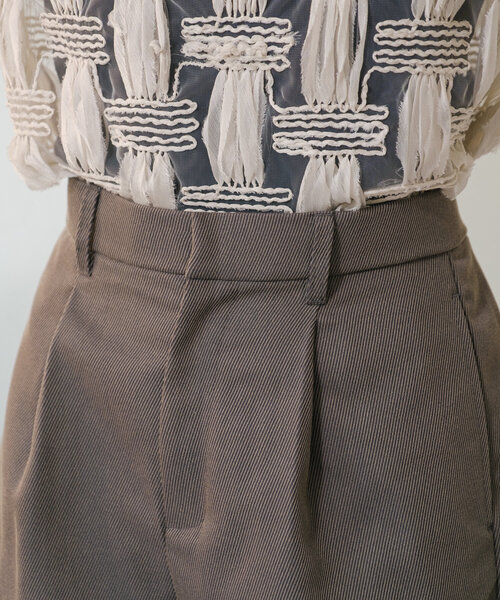 Kastane（カスタネ）の「【新色追加/セットアップ対応】フレンチツイルショートパンツ（その他パンツ・レディース・グレー/ブラウン/ブラック・FREE）」の10枚目の写真