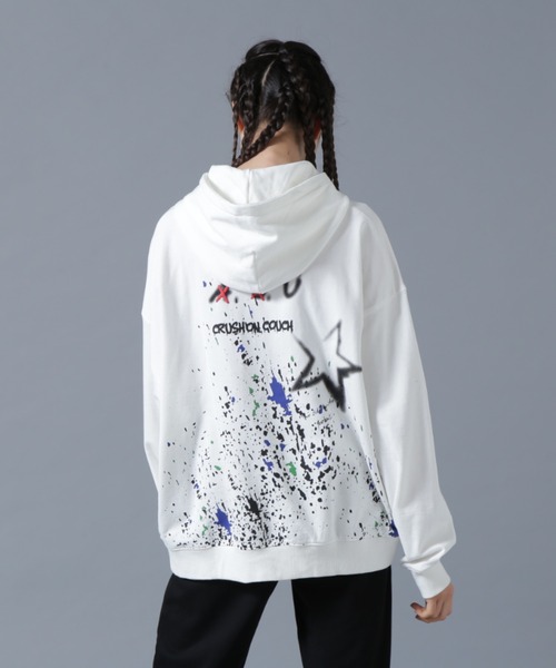 L.H.P（エルエイチピー）の「【WEB&DEPOT限定】UMLAUT/ウムラウト/GRAPHIC SWEAT HOODIE A（パーカー・レディース・ホワイト/ブラック・M/L）」の6枚目の写真