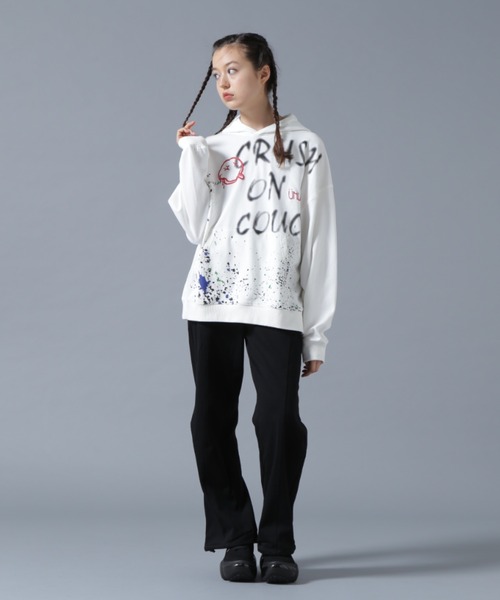 L.H.P（エルエイチピー）の「【WEB&DEPOT限定】UMLAUT/ウムラウト/GRAPHIC SWEAT HOODIE A（パーカー・レディース・ホワイト/ブラック・M/L）」の7枚目の写真