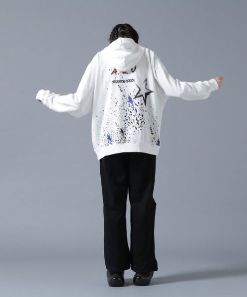 L.H.P（エルエイチピー）の「【WEB&DEPOT限定】UMLAUT/ウムラウト/GRAPHIC SWEAT HOODIE A（パーカー・レディース・ホワイト/ブラック・M/L）」の8枚目の写真