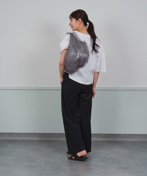 HELOYSE（エロイーズ）の「【HELOYSE/エロイーズ】チュールハンドバッグ　トートバッグ　マグネット（トートバッグ・レディース・ブラック/シルバー・FREE）」の17枚目の写真