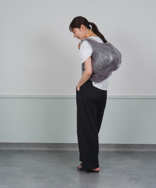 HELOYSE（エロイーズ）の「【HELOYSE/エロイーズ】チュールハンドバッグ　トートバッグ　マグネット（トートバッグ・レディース・ブラック/シルバー・FREE）」の18枚目の写真