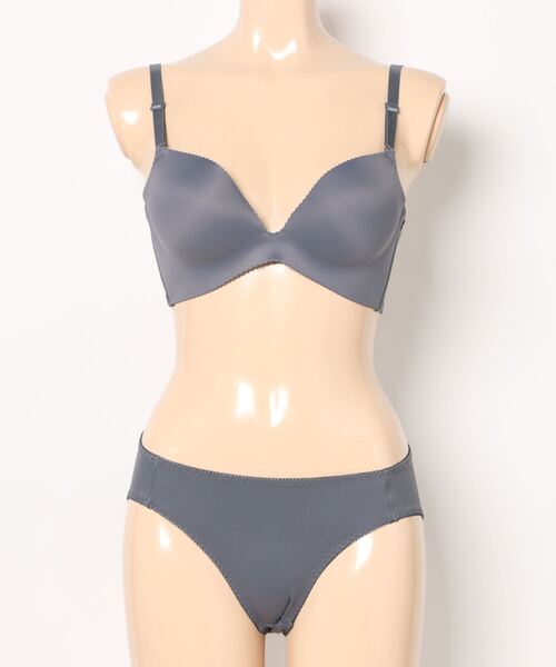 セール】2サイズ盛れる 厚盛カップ ブラジャー＆ショーツ2点