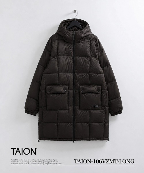 TAION(タイオン)の「【TAION(タイオン)】〈ユニセックス〉マウンテン パッカブル ボリュームフード ダウンコート(ダウンジャケット/コート・メンズ・ライトグレー/オリーブ/ブラック/レッド系その他2/ダークグレー/ダークネイビー・XL/XS/L/M/S)」の20枚目の写真