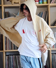 ADAM PATEK（アダムパテック）の「ADAMPATEK/logo zip up hoodie/ロゴ刺繍ルーズジップアップパーカー（パーカー）」
