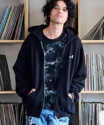 ADAM PATEK（アダムパテック）の「ADAMPATEK/logo zip up hoodie/ロゴ刺繍ルーズジップアップパーカー（パーカー）」