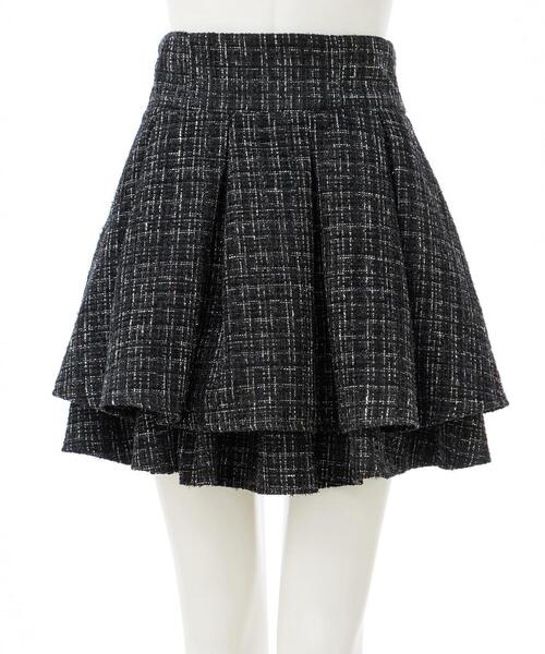 INGNI（イング）の「タックミニフレアスカート（スカート・レディース・ホワイト系その他5/ブラック系その他2/その他11・FREE）」の4枚目の写真