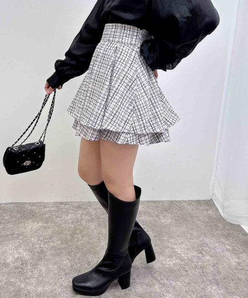 INGNI（イング）の「タックミニフレアスカート（スカート・レディース・ホワイト系その他5/ブラック系その他2/その他11・FREE）」の12枚目の写真