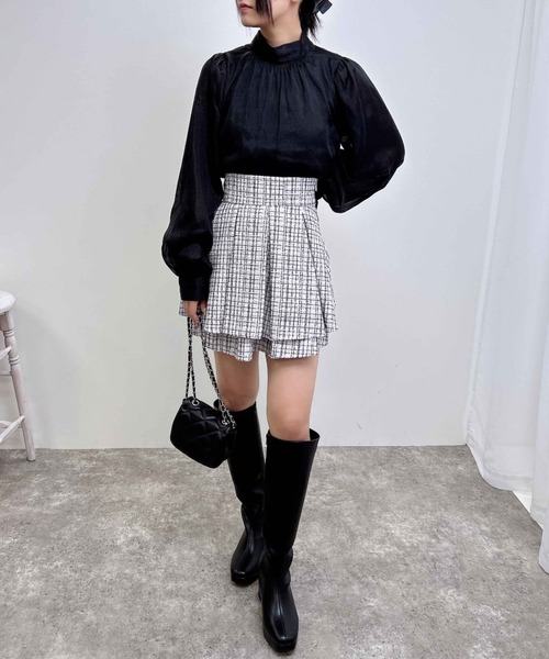 INGNI（イング）の「タックミニフレアスカート（スカート・レディース・ホワイト系その他5/ブラック系その他2/その他11・FREE）」の14枚目の写真