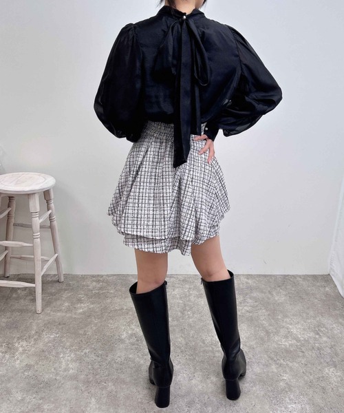 INGNI（イング）の「タックミニフレアスカート（スカート・レディース・ホワイト系その他5/ブラック系その他2/その他11・FREE）」の16枚目の写真