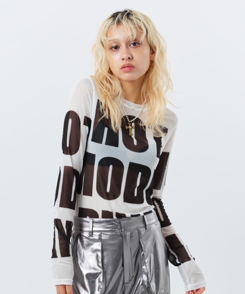 tシャツ atmos pink See-through Hoodie / アトモス ピンク シースルー フーディ レディース atmos pink See-through Hoodie BLACK（アトモス ピンク