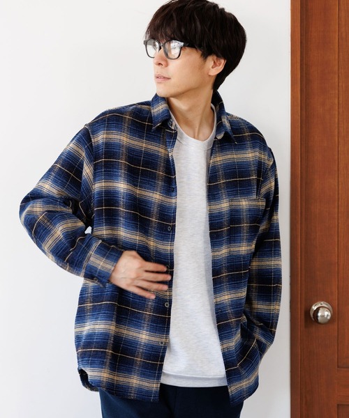 LAKOLE(ラコレ)の「モールチェックシャツ長袖 / 145342(シャツ/ブラウス・メンズ・レッド/ブラック/ブルー・X-LARGE/LARGE/MEDIUM)」の3枚目の写真