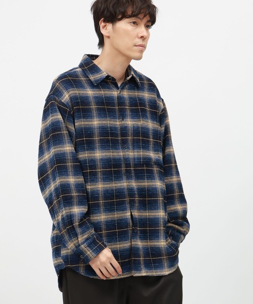 LAKOLE(ラコレ)の「モールチェックシャツ長袖 / 145342(シャツ/ブラウス・メンズ・レッド/ブラック/ブルー・X-LARGE/LARGE/MEDIUM)」の6枚目の写真