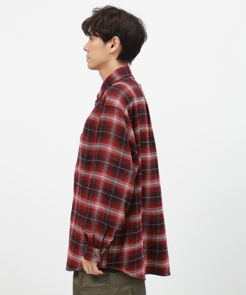 LAKOLE(ラコレ)の「モールチェックシャツ長袖 / 145342(シャツ/ブラウス・メンズ・レッド/ブラック/ブルー・X-LARGE/LARGE/MEDIUM)」の10枚目の写真