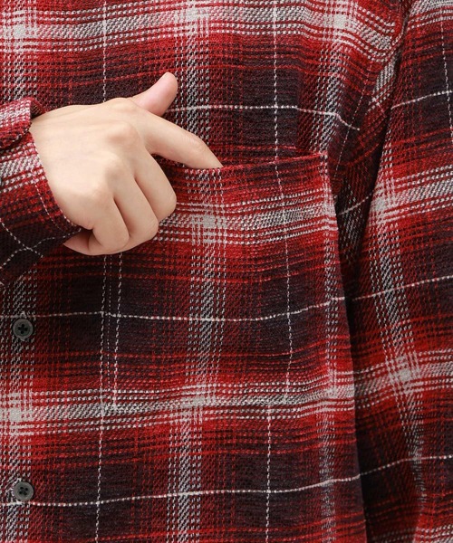 LAKOLE(ラコレ)の「モールチェックシャツ長袖 / 145342(シャツ/ブラウス・メンズ・レッド/ブラック/ブルー・X-LARGE/LARGE/MEDIUM)」の13枚目の写真
