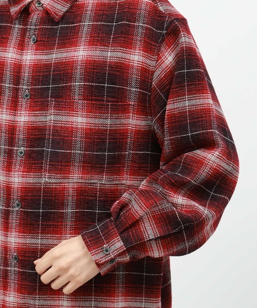 セール】モールチェックシャツ長袖 / 145342（シャツ/ブラウス