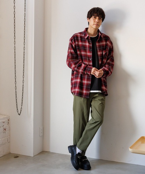 LAKOLE(ラコレ)の「モールチェックシャツ長袖 / 145342(シャツ/ブラウス・メンズ・レッド/ブラック/ブルー・X-LARGE/LARGE/MEDIUM)」の22枚目の写真