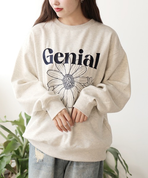 SUGGESTION(サジェッション)の「SUGGESTION/サジェッション フラワー刺繍トレーナー(スウェット・メンズ・ブラック/グレー/ホワイト・L/M)」の17枚目の写真