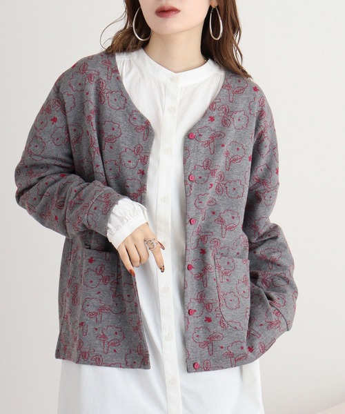 EMAGO 花ｼﾞｬｶﾞｰﾄﾞｶｰﾃﾞ（カーディガン/ボレロ）｜Emago（イマゴ）