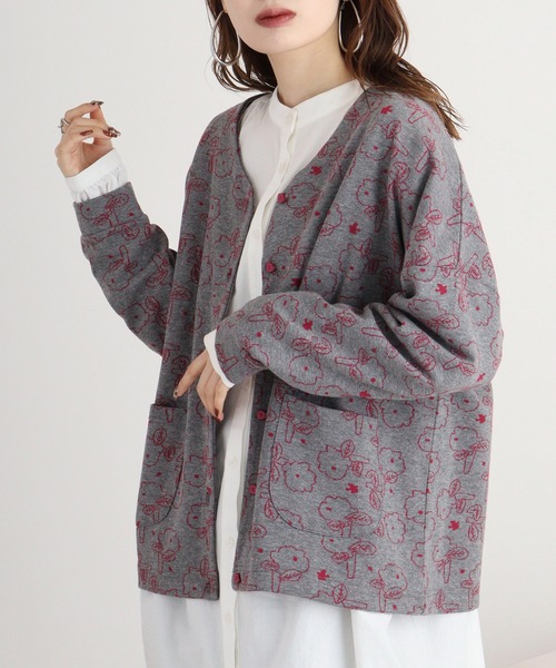 EMAGO 花ｼﾞｬｶﾞｰﾄﾞｶｰﾃﾞ（カーディガン/ボレロ）｜Emago（イマゴ）