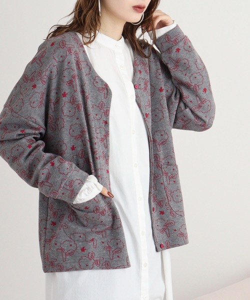 EMAGO 花ｼﾞｬｶﾞｰﾄﾞｶｰﾃﾞ（カーディガン/ボレロ）｜Emago（イマゴ）