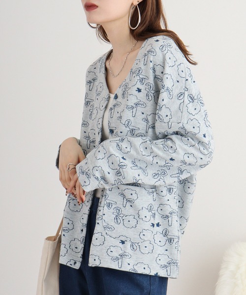 EMAGO 花ｼﾞｬｶﾞｰﾄﾞｶｰﾃﾞ（カーディガン/ボレロ）｜Emago（イマゴ）