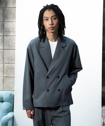 Glanss（グランス）の「team double breasted jaket / ダブルブレストチームジャケット セットアップ可（テーラードジャケット）」