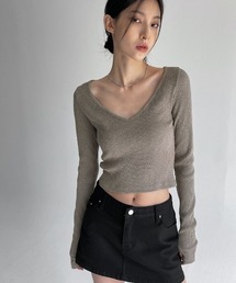 [MADE] サンドリングウォーマークロップ長袖Tシャツ