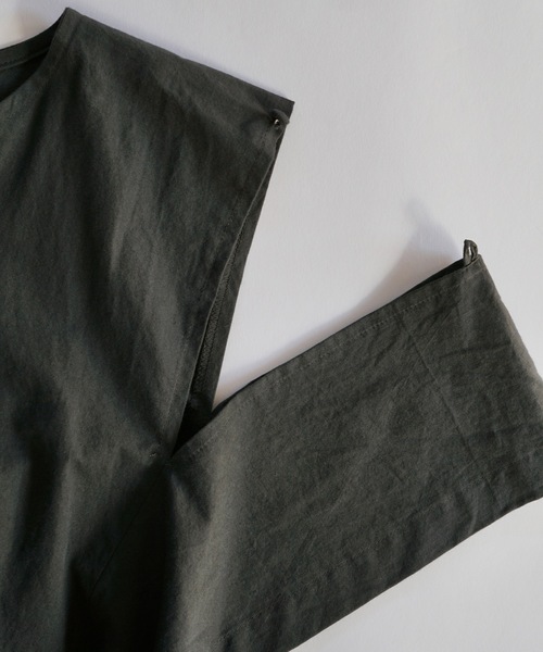 sneeuw（スニュウ）の「スクエアワンピース（ワンピース・レディース・チャコールグレー/サックスブルー・1/2）」の22枚目の写真