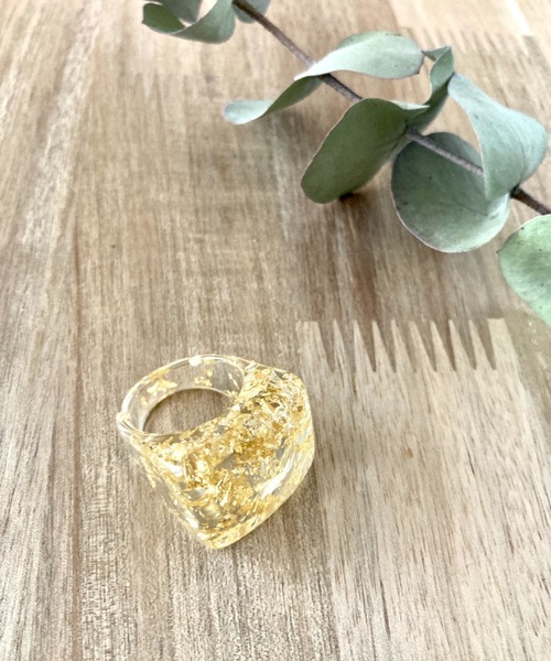 ciite'(シーテ)の「clear gold ring / クリア×ゴールドリング(リング・レディース・ゴールド・FREE)」の8枚目の写真