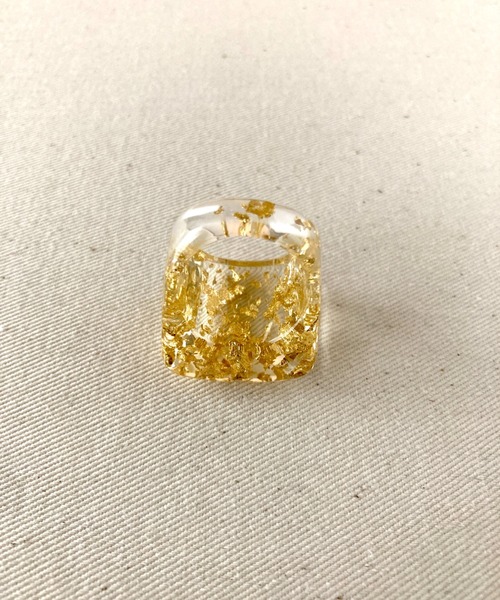 ciite'(シーテ)の「clear gold ring / クリア×ゴールドリング(リング・レディース・ゴールド・FREE)」の10枚目の写真
