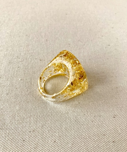 ciite'(シーテ)の「clear gold ring / クリア×ゴールドリング(リング・レディース・ゴールド・FREE)」の9枚目の写真
