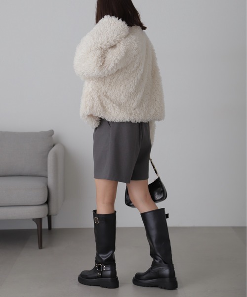 FREE'S MART(フリーズマート)の「◆フェイクファースタンドブルゾン(ブルゾン・レディース・ホワイト/グレー・SMALL/MEDIUM)」の17枚目の写真