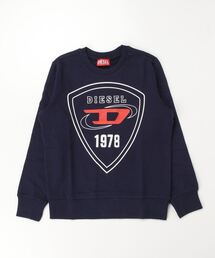 新品未使用 DIESEL トレーナー スウエット ロゴ入り ブルー L ディーゼル DIESEL トレーナー スウェット 00SW29 メンズ
