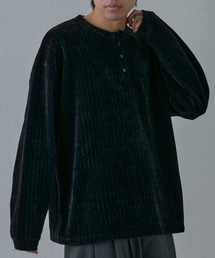 COLONY 2139 | シャギージャガードヘンリーネックプルオーバー(Tシャツ/カットソー)