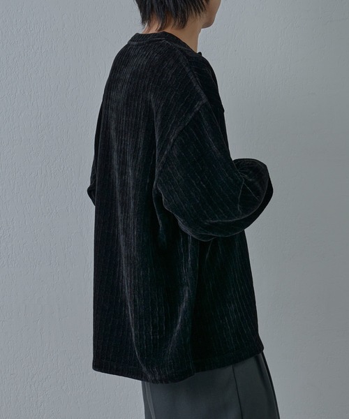 COLONY 2139（コロニートゥーワンスリーナイン）の「シャギージャガードヘンリーネックプルオーバー（Tシャツ/カットソー・メンズ・ホワイト/ブラック・LARGE/MEDIUM）」の8枚目の写真