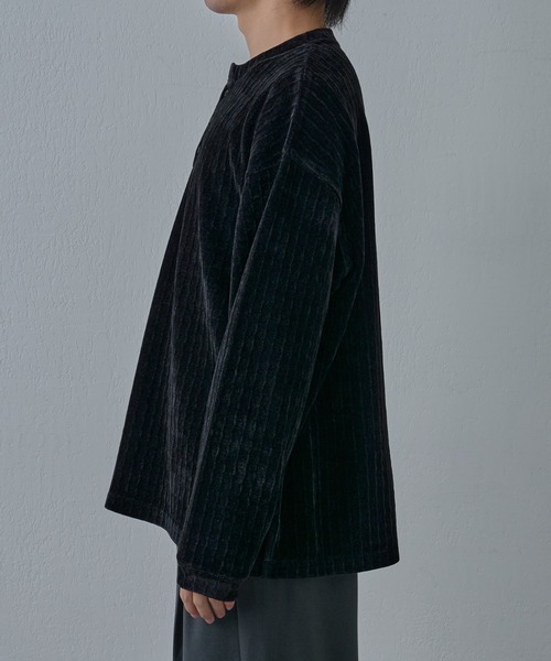 COLONY 2139（コロニートゥーワンスリーナイン）の「シャギージャガードヘンリーネックプルオーバー（Tシャツ/カットソー・メンズ・ホワイト/ブラック・LARGE/MEDIUM）」の20枚目の写真